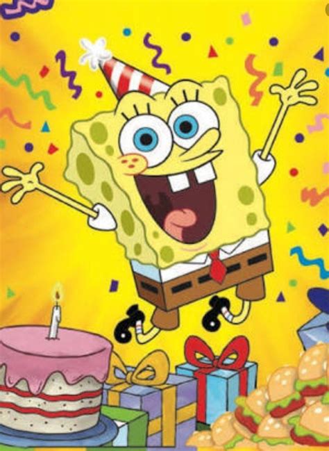 Happy Birthday Spongebob Spongebob Happy Spongebob Birthday Happy