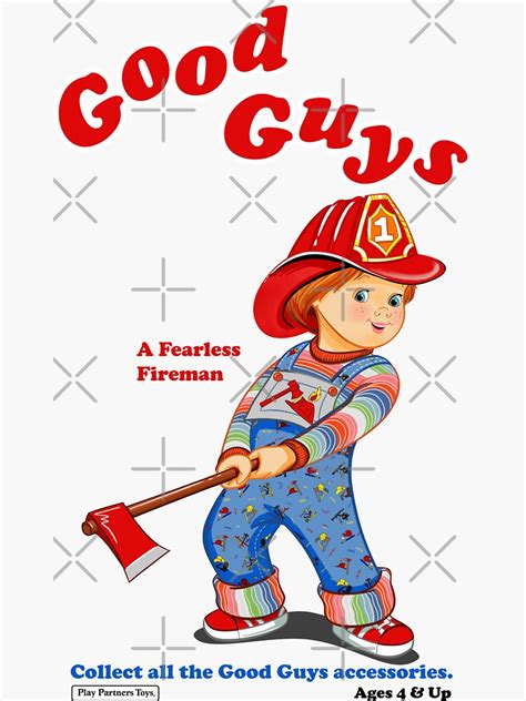 Good Guys Fireman Childs Play Chucky Sticker For Sale By Rg