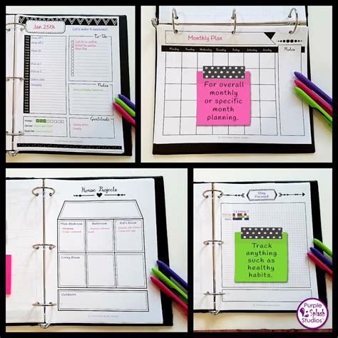 Get Things Done Printable Planner Pack of 15 Templates | Etsy