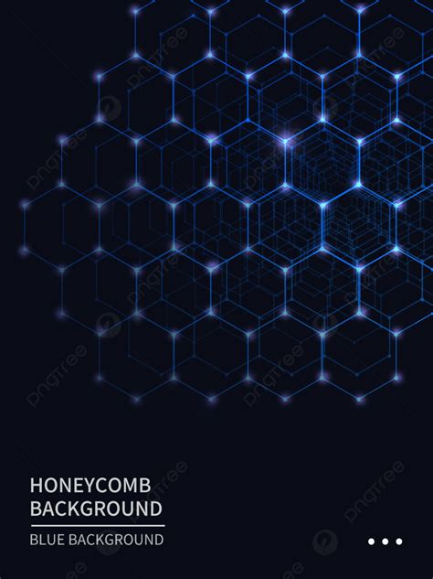 Blue Honeycomb Background