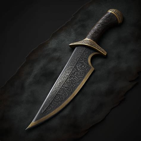 Gold Edged Dagger by DustyShelfTV on DeviantArt