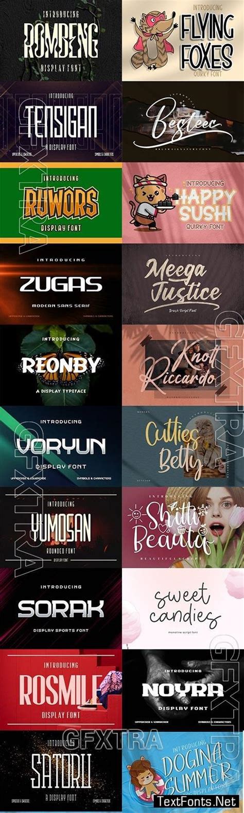 20 Fonts Bundle 4 2023