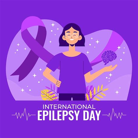 Premium Vector Flat Epilepsy Day Illustration