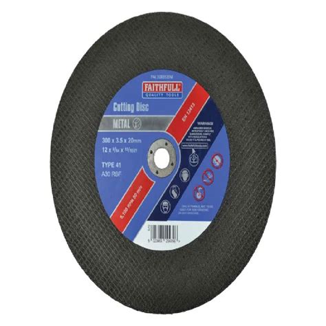 Metal Cut Off Disc 300 X 35 X 20mm Fort Builders Merchant