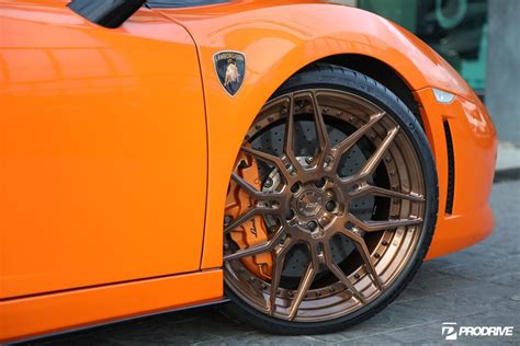 Lamborghini Gallardo Lp560 4 Orange With Bronze Adv1 Adv7 Mv2 Cs Aftermarket Wheels Wheel