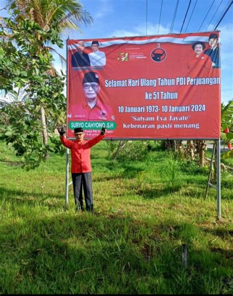 Perayaan Ulang Tahun Ke 51 Pdip Di Pringsewu Menyiratkan Semangat