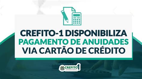 Novidade Profissionais Do Crefito Podem Utilizar Cart O De Cr Dito