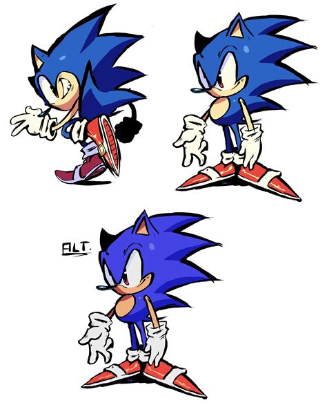 Sonic design - concept art by JustTheTMG on Newgrounds