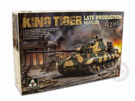 Takom Models Model Kit TAKO2130 Sd Kfz 182 King Tiger Late Production