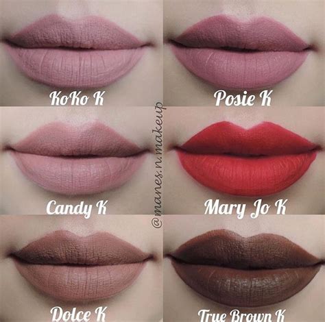 Kylie Jenner Kylie Cosmetics lip kit swatches | Kylie lip kit, Kylie ...