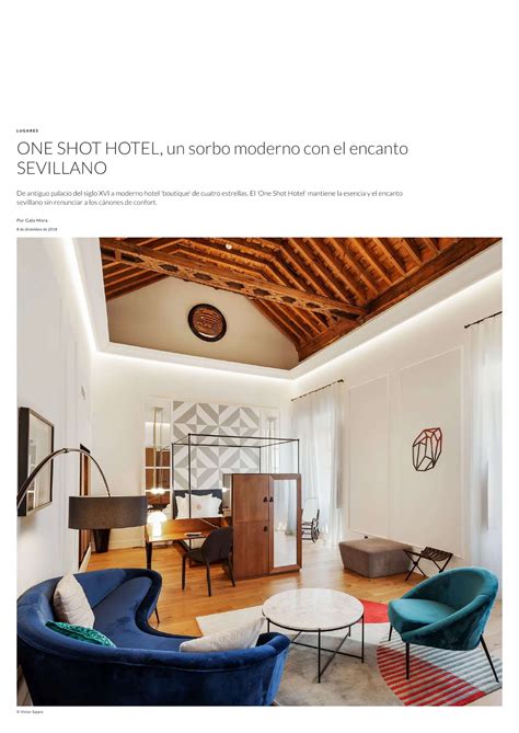 Ad One Shot Hotel Un Sorbo Moderno Con El Encanto Sevillano Alfaro