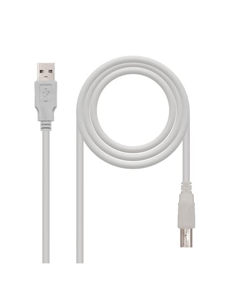 Nanocable Cable Usb Impresora Tipo A M B M Beige M