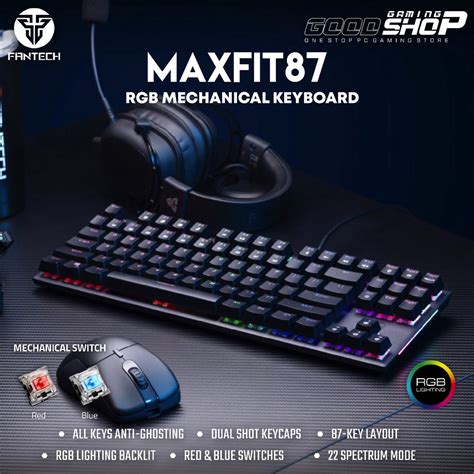 Jual Fantech MAXFIT87 MK856 MK 856 RGB TKL Mechanical Gaming