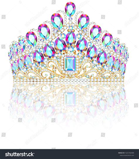 Illustration Diadem Crown Female Tiara Precious Stock Vector Royalty