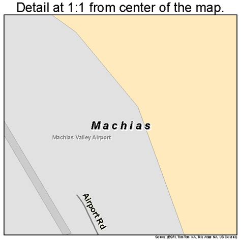 Machias Maine Street Map 2341925