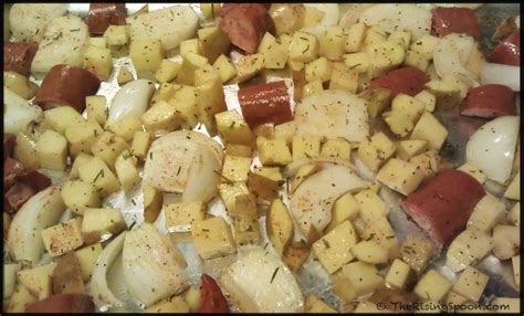 Roasted Kielbasa Sausage and Potatoes + Oktoberfest Beer | The Rising Spoon