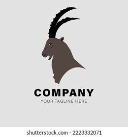 Markhor Company Logo Best Template Vectorlabelsticker Stock Vector ...