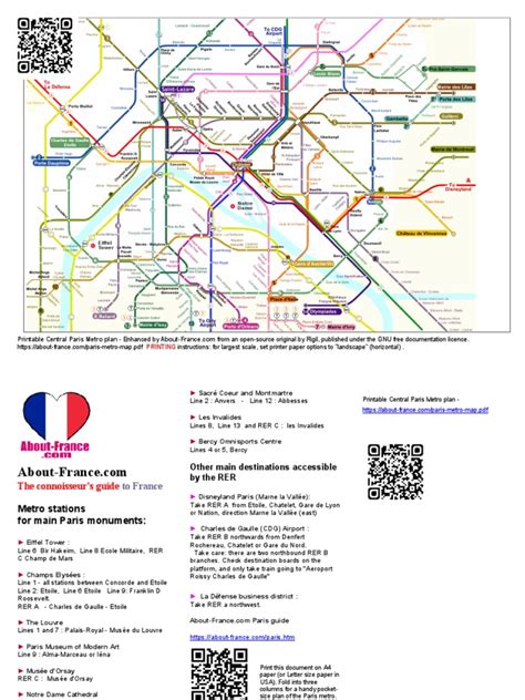 paris-metro-map | PDF | Paris | Rail Infrastructure