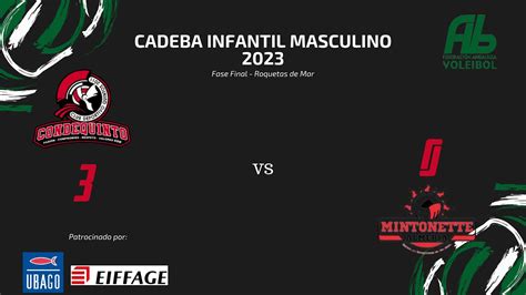 Cadeba Fase Final Voleibol Infantil Masculino Condequinto Vs Mintonette