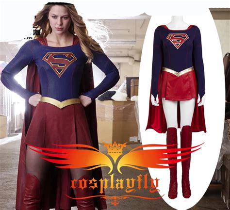 Tv Supergirl Kara Danvers Suit Super Girl Zor El Dress Battleframe Cosplay Costume For Adult For