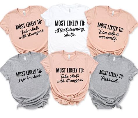 Most Likely To Shirt Wine Bachelorette Shirts Most Likely To