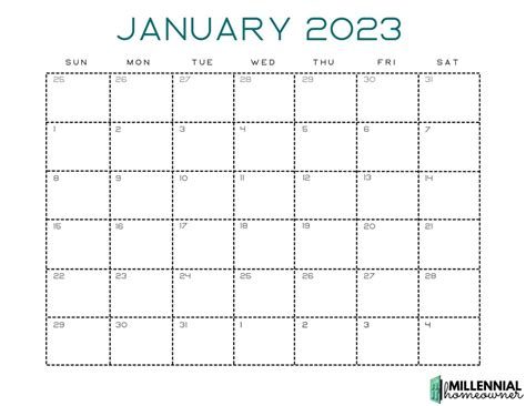 Free January Calendar Printable - 831.241.7926