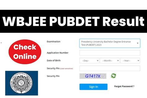 Wbjee Pubdet Outcome 2023 Test Rank Card Reply Key Particulars