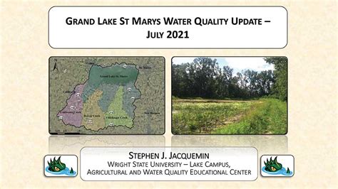 July 2021 LIA Member Meeting Water Quality Update Lake Improvement