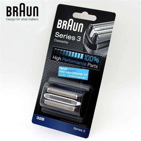 Braun 32s 32b Replaceable Blade Head For 3 Series Electric Razor Washable Cassette In Electric