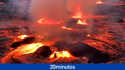 Las impresionantes imágenes en directo de la erupción del volcán