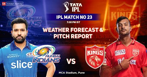 Mumbai Indians Vs Punjab Kings Weather Forecast And Pitch Report Ipl