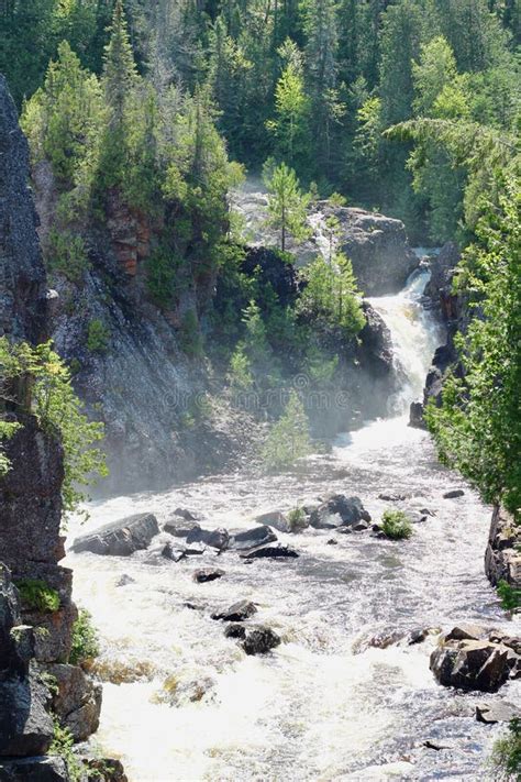 White Canadian River Stock Photo Image Of Ontario Myst 157620582