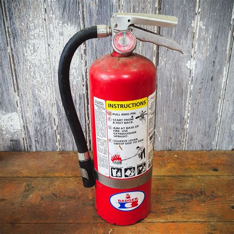 Original American Red Badger Fire Extinguisher Tramps Prop Hire