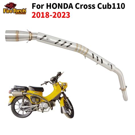 For Honda Cross Cub110 CC110 2018 2023 Motorcycle Exhaust Escape Moto