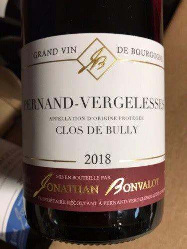 Jonathan Bonvalot Pernand Vergelesses Clos De Bully Vivino