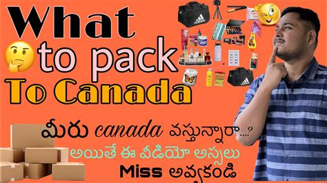 What To Pack For Canada Packing List For Canada Canada Packing International India