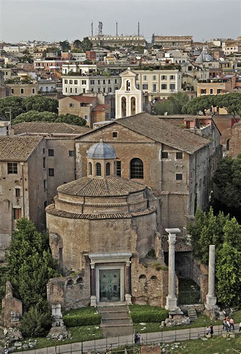 Temple Of Divus Romulus Rome Roman Forum