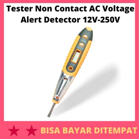 Jual Tester Non Contact AC Voltage Alert Detector 12V 250V Alat Ukur