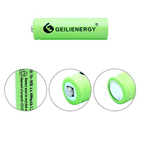 Qblpower 8 Pack Aa Rechargeable Batteries Nimh 600mah 1 2v For Solar Garden Lights