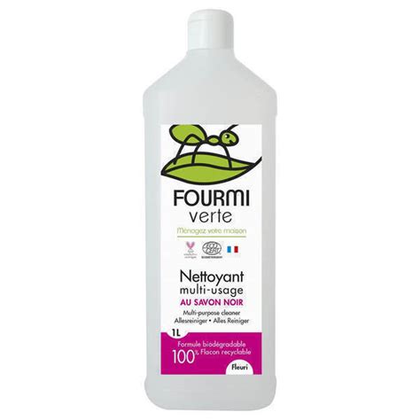 Nettoyant Multi Usages Au Savon Noir Parfum Fleuri 1L Greenweez