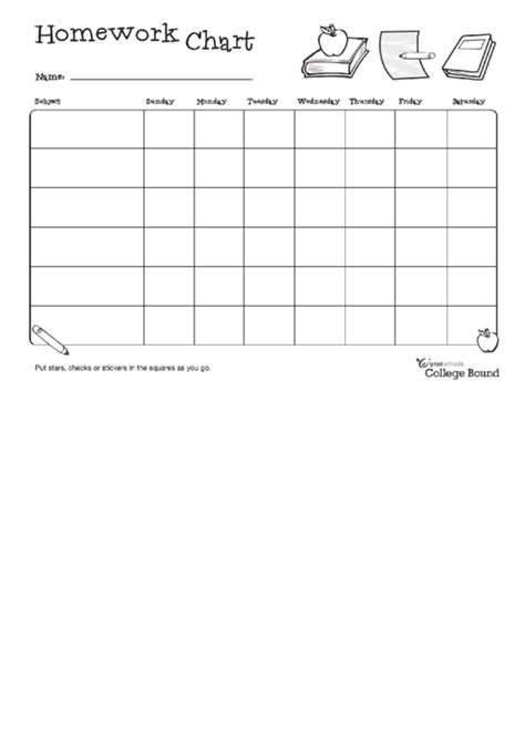 weekly homework template printable word searches