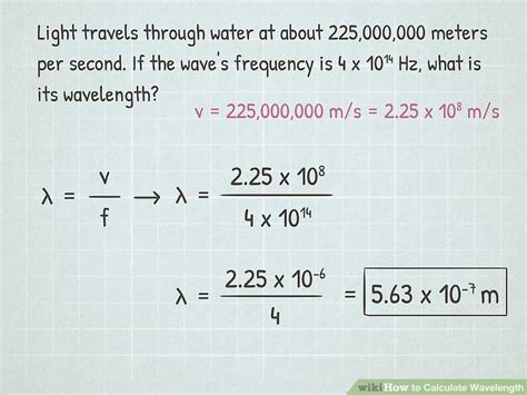 How To Calculate Wavelength Wiki Physics