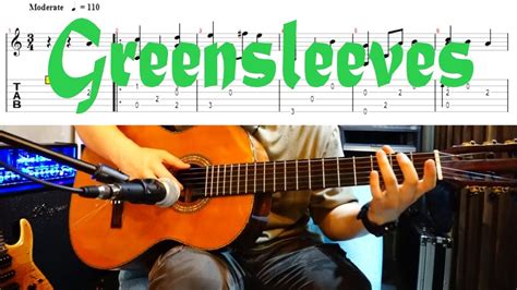 Greensleeves Guitar Fingerstyle Classic Guitar Lesson Tab Youtube