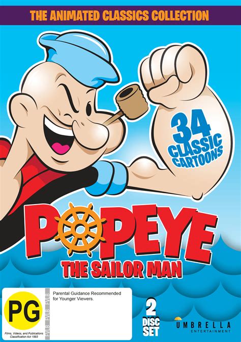 Popeye The Sailor Man The Animated Classics Collection Dvd Buy Now At Mighty Ape Nz