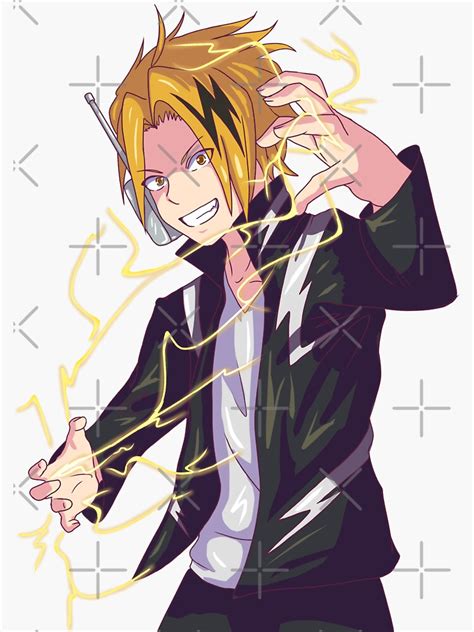 Denki Kaminari Sticker By MissAlaynious Redbubble