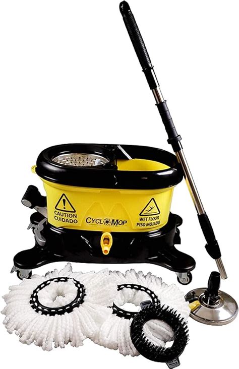 Amazon CycloMop Commercial Spinning Spin Mop With Dolly Wheels