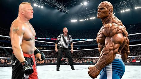 Full Match Brock Lesnar Vs The Thing Iron Man Match 2024 WWE Aug