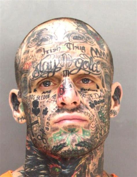 26 Most WTF Face Tattoos In Mugshots Gallery EBaum S World