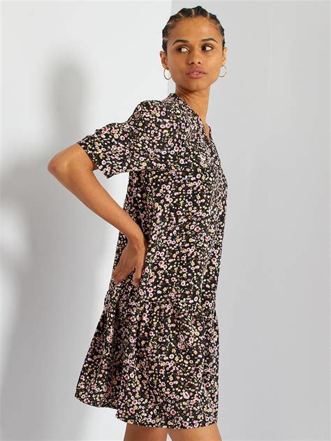 Vestido De Flores JDY NEGRO Kiabi 25 00