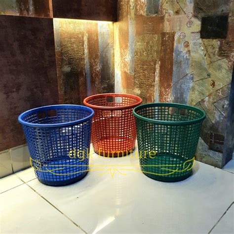 Jual Keranjang Tempat Tong Sampah Jaring Jaring Plastik Diameter Cm